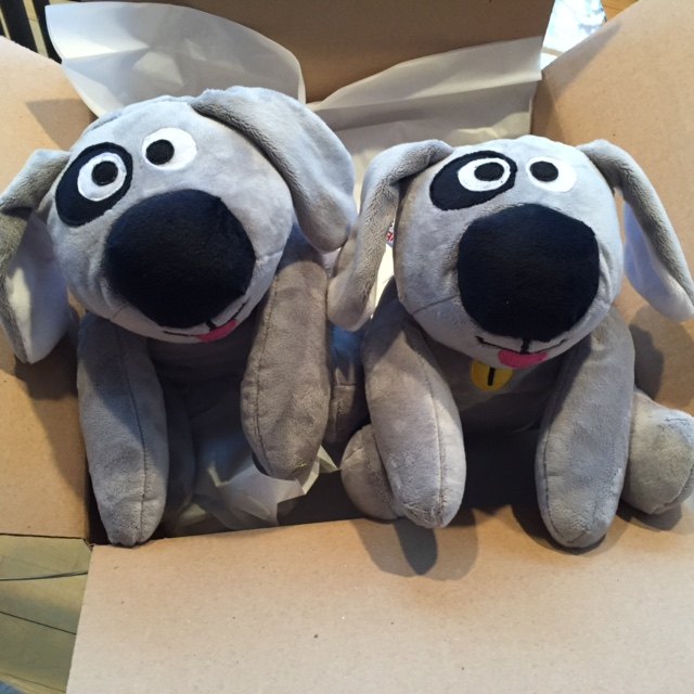 Double Trouble! Pair of Calming Plush Comfort Dogs