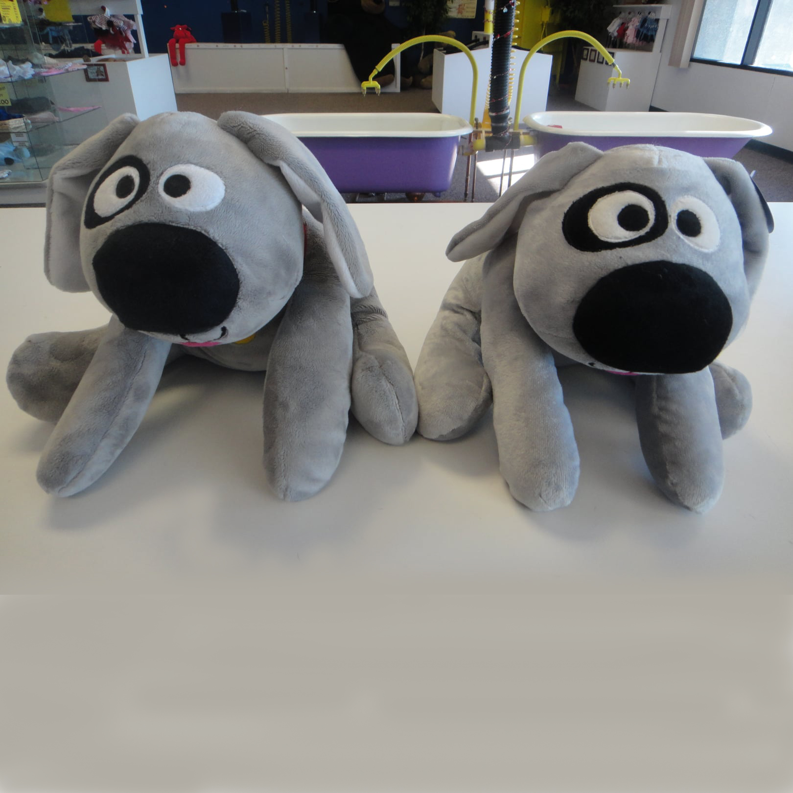 Double Trouble! Pair of Calming Plush Comfort Dogs