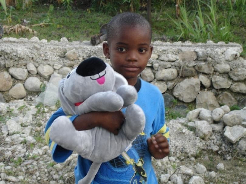 Trouble the Dog with a friend in Haiti